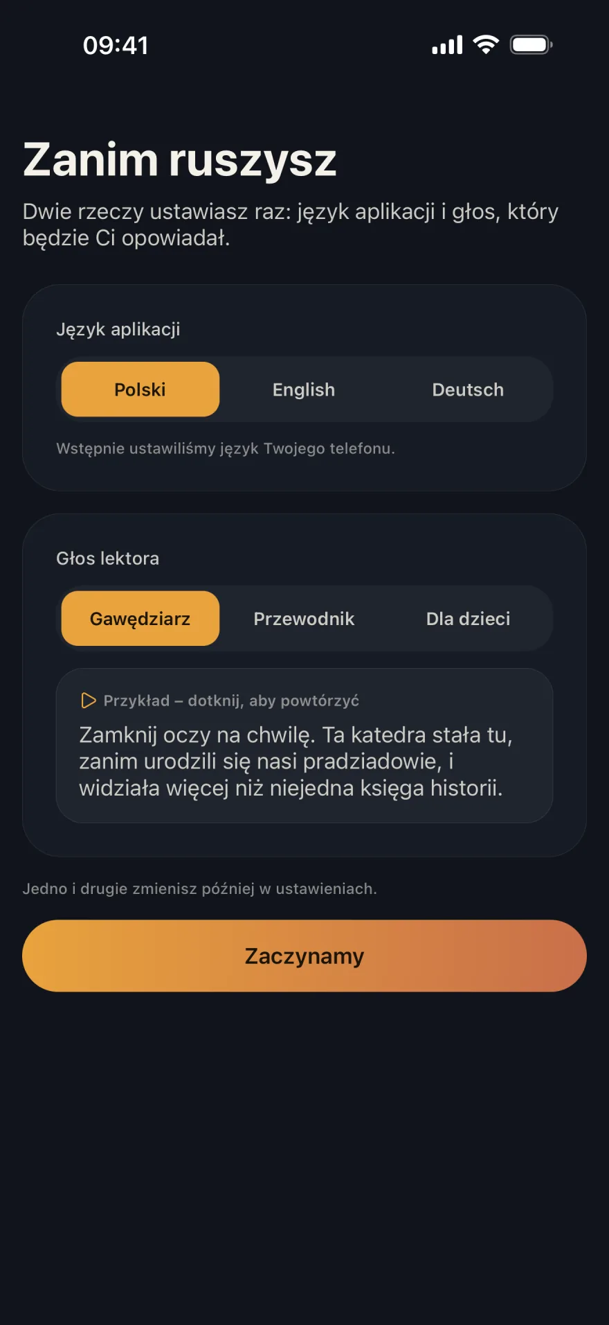 Wybór lektora